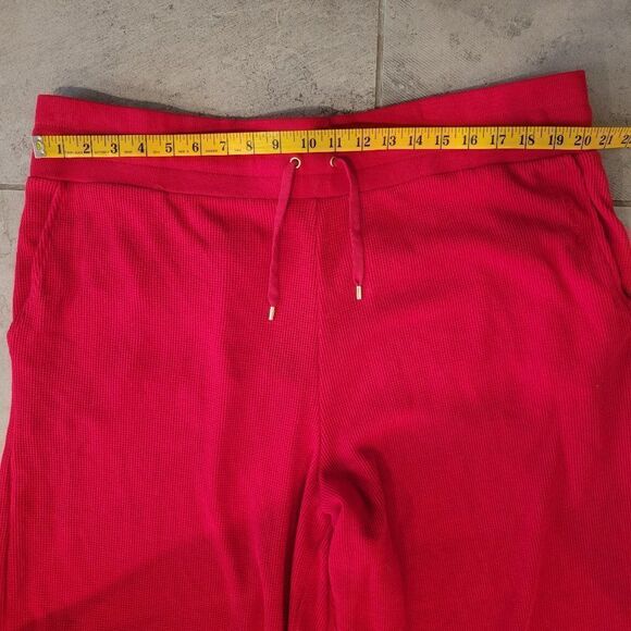 Ralph Lauren Black Label Waffle Knit Wide Leg Lounge Pants with Pockets size 2X - Picture 7 of 9